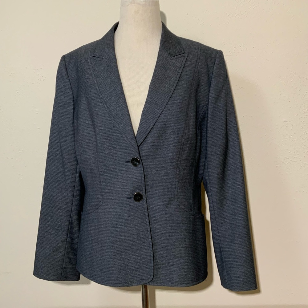 Alex Marie Navy and Grey Heather Blazer Size 12